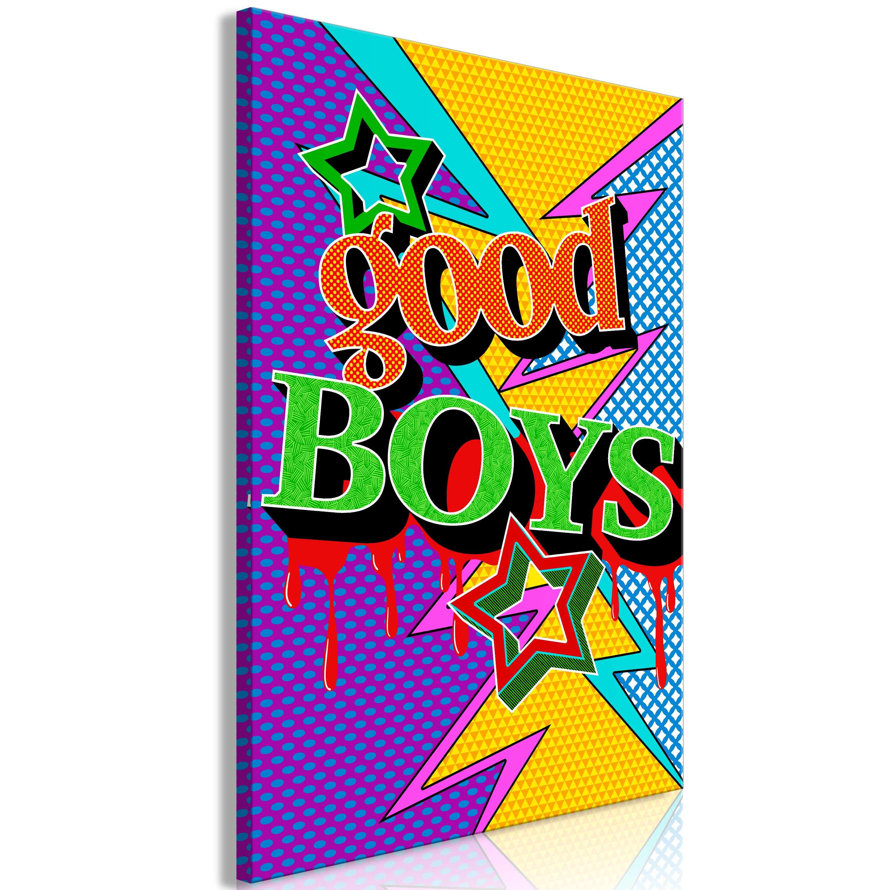 Canvas Print Good Boys Vertical 1 Part