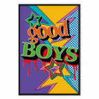 Colorful Good Boys Quote Canvas Print