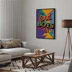 Colorful Good Boys Quote Canvas Print