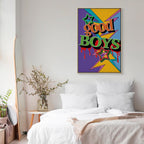 Colorful Good Boys Quote Canvas Print