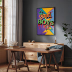 Colorful Good Boys Quote Canvas Print
