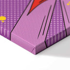 Comic Street Art Text Multicolor Canvas Print