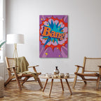 Comic Street Art Text Multicolor Canvas Print