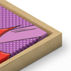 Comic Street Art Text Multicolor Canvas Print