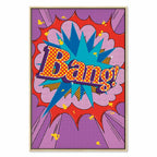 Comic Street Art Text Multicolor Canvas Print