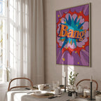 Comic Street Art Text Multicolor Canvas Print