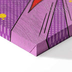 Comic Street Art Text Multicolor Canvas Print