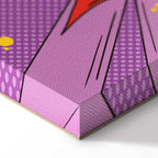 Comic Street Art Text Multicolor Canvas Print