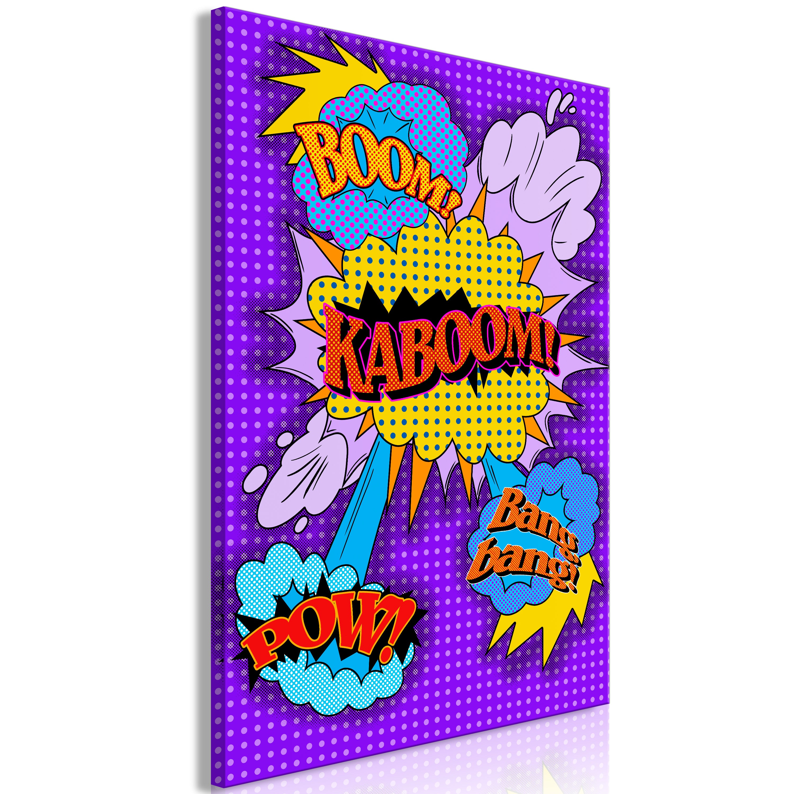 Canvas Print Kaboom! Vertical – 1 Part