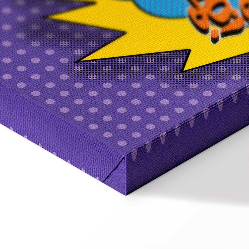 Kaboom Comic Pop Art Canvas Print