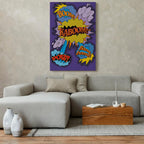 Kaboom Comic Pop Art Canvas Print