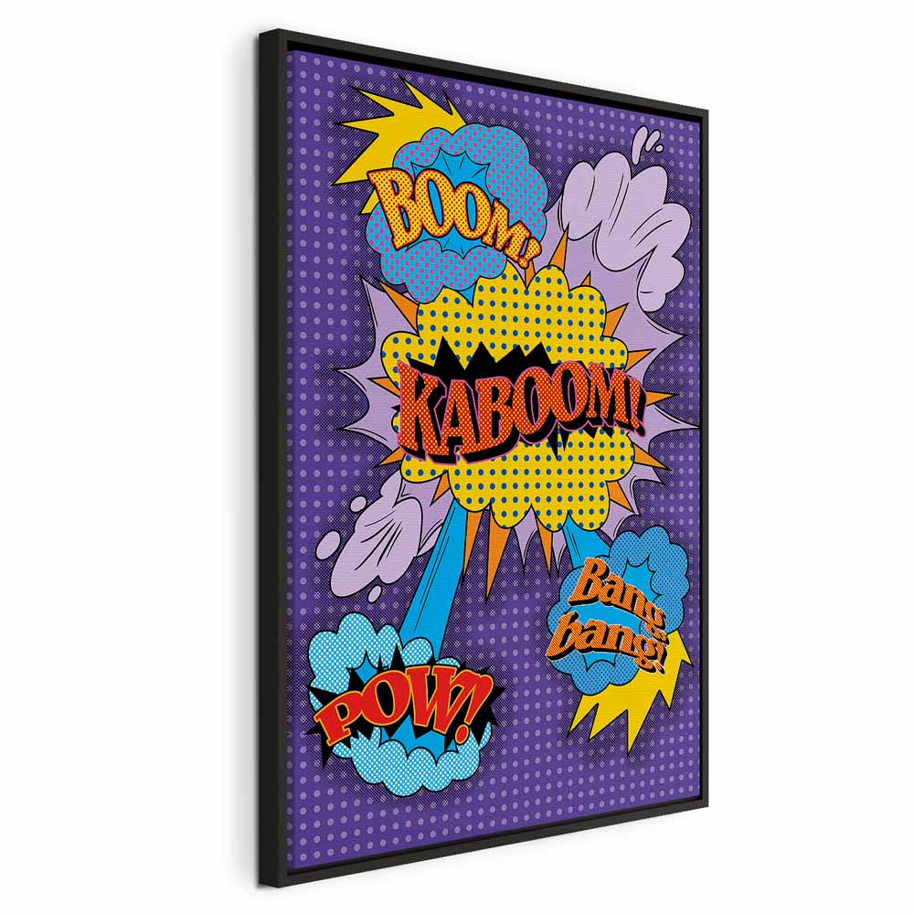 Kaboom Comic Pop Art Canvas Print