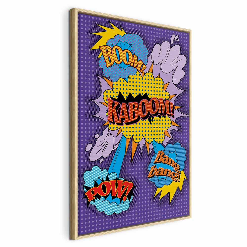 Kaboom Comic Pop Art Canvas Print