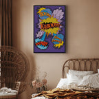 Kaboom Comic Pop Art Canvas Print
