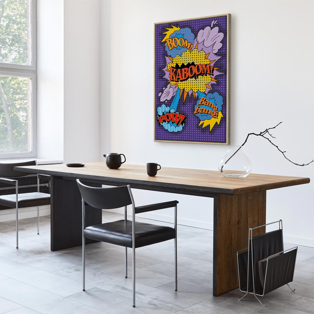 Kaboom Comic Pop Art Canvas Print