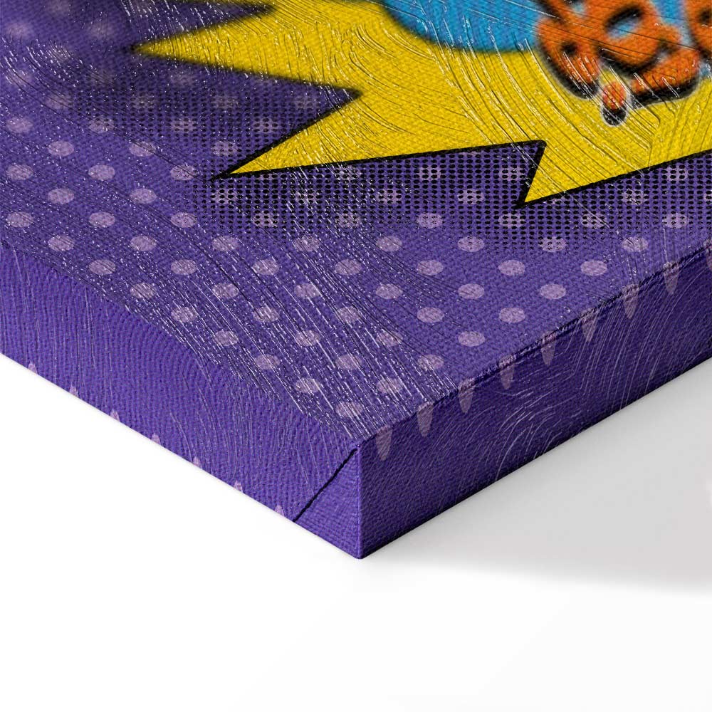 Kaboom Comic Pop Art Canvas Print