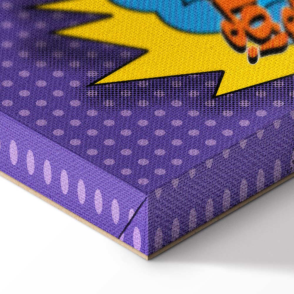 Kaboom Comic Pop Art Canvas Print