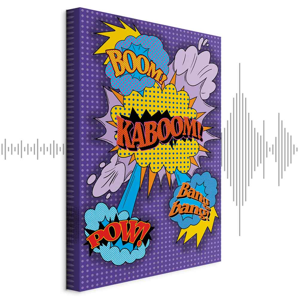 Kaboom Comic Pop Art Canvas Print