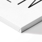 Inspirational Black Text on White Canvas Print