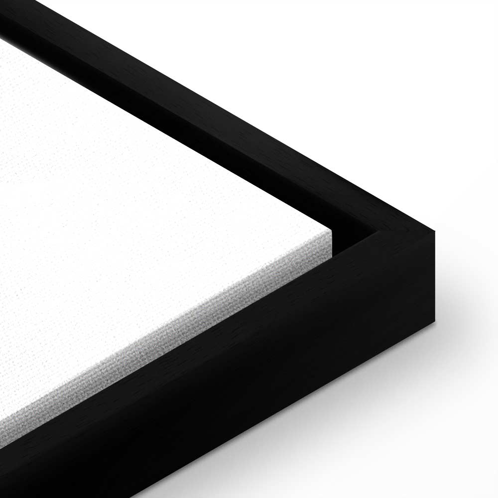 Inspirational Black Text on White Canvas Print