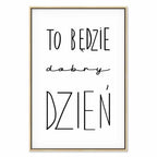 Inspirational Black Text on White Canvas Print