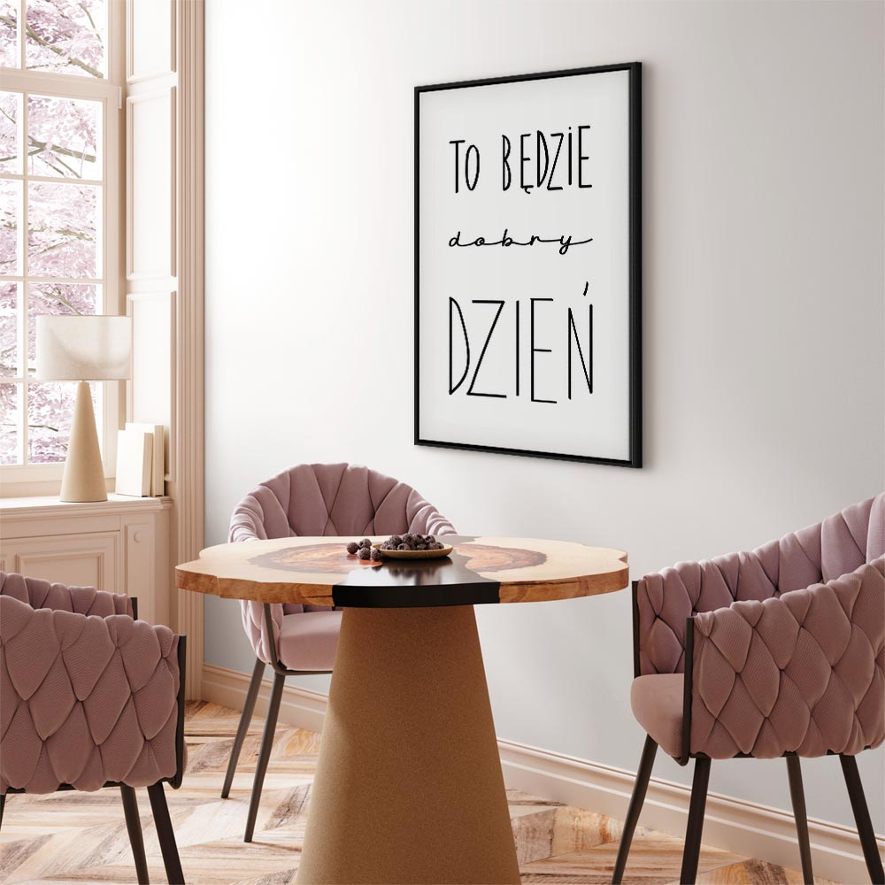 Inspirational Black Text on White Canvas Print