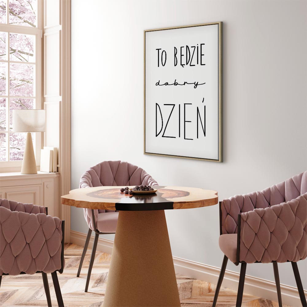 Inspirational Black Text on White Canvas Print