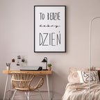 Inspirational Black Text on White Canvas Print