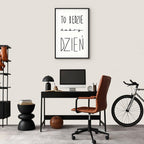 Inspirational Black Text on White Canvas Print