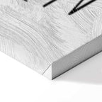 Inspirational Black Text on White Canvas Print