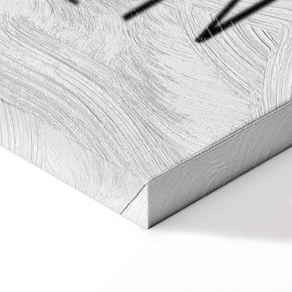 Inspirational Black Text on White Canvas Print