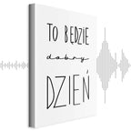 Inspirational Black Text on White Canvas Print