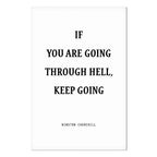 Winston Churchill Quote Typography Canvas Print