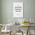 Winston Churchill Quote Typography Canvas Print