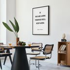 Winston Churchill Quote Typography Canvas Print