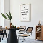 Winston Churchill Quote Typography Canvas Print