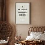 Winston Churchill Quote Typography Canvas Print