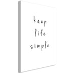 Canvas Print - Message (1-part) - English Text