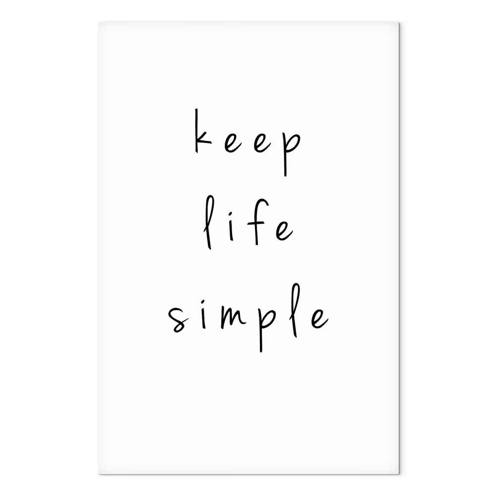 Motivational Quote Typography Canvas Print