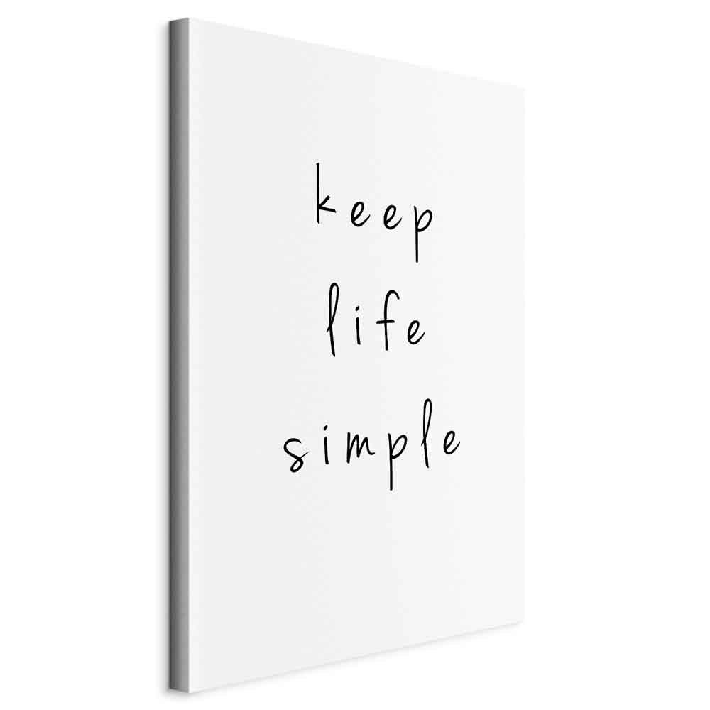 Motivational Quote Typography Canvas Print