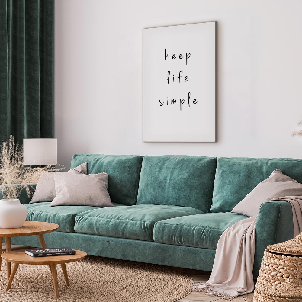 Motivational Quote Typography Canvas Print