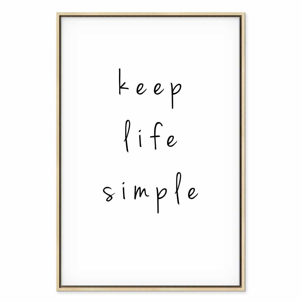 Motivational Quote Typography Canvas Print