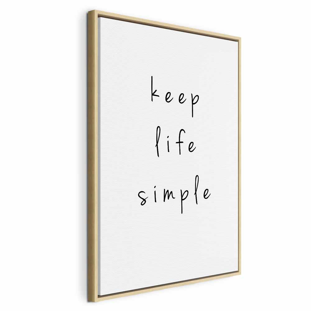 Motivational Quote Typography Canvas Print