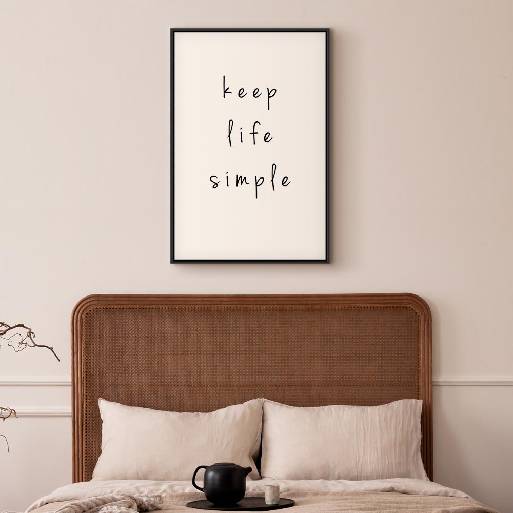 Motivational Quote Typography Canvas Print