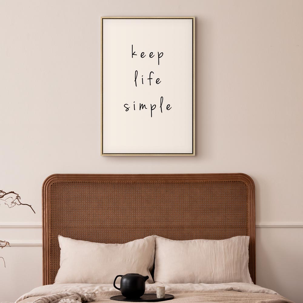 Motivational Quote Typography Canvas Print