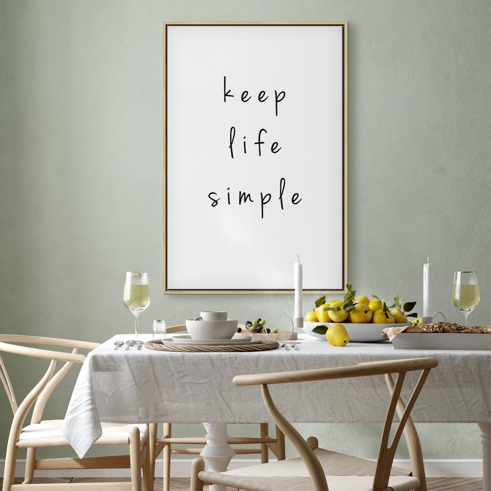 Motivational Quote Typography Canvas Print