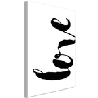 Canvas Print Black Love Vertical