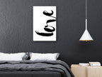 Canvas Print Black Love Vertical