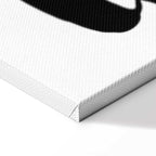 Black Love Typography Vertical Canvas Print