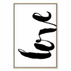 Black Love Typography Vertical Canvas Print